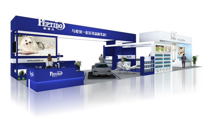 161㎡創意展臺設計效果圖案例欣賞