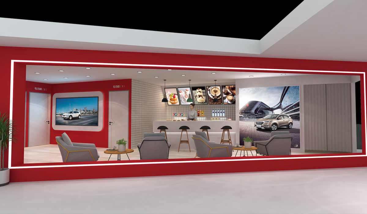 汽車(chē)展臺(tái)設(shè)計(jì)效果圖
