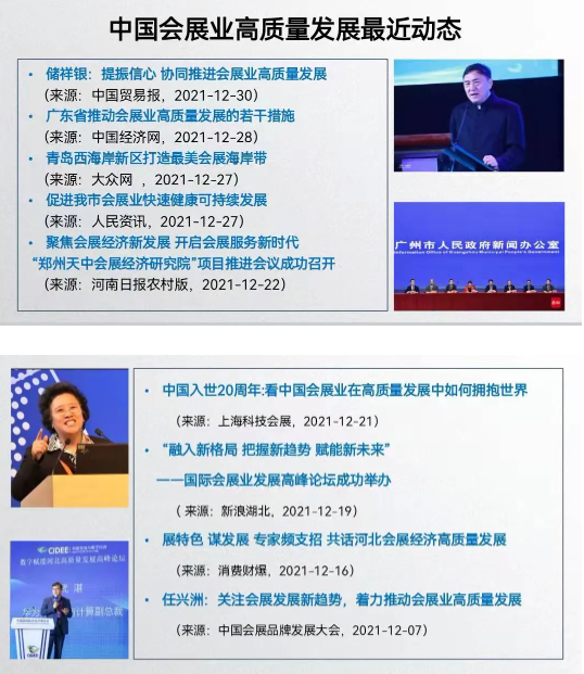 中國會展業的高質量發展動態