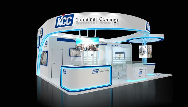 集裝箱多式聯運展臺設計圖